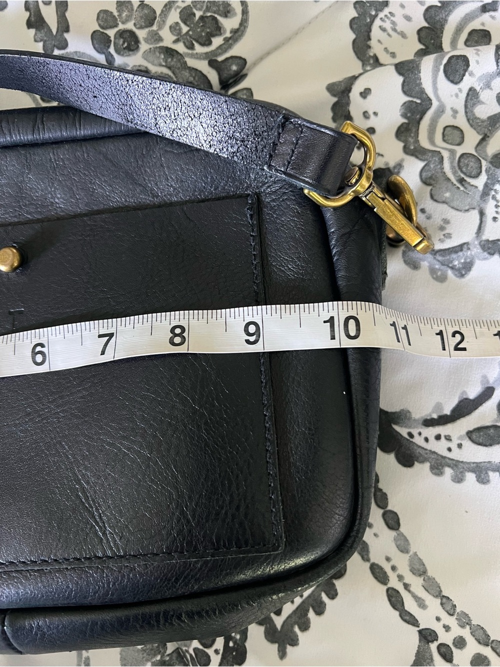 Madewell Black Leather The Camera Crossbody Bag Purse Minimalist Capsule - Picture 12 of 15